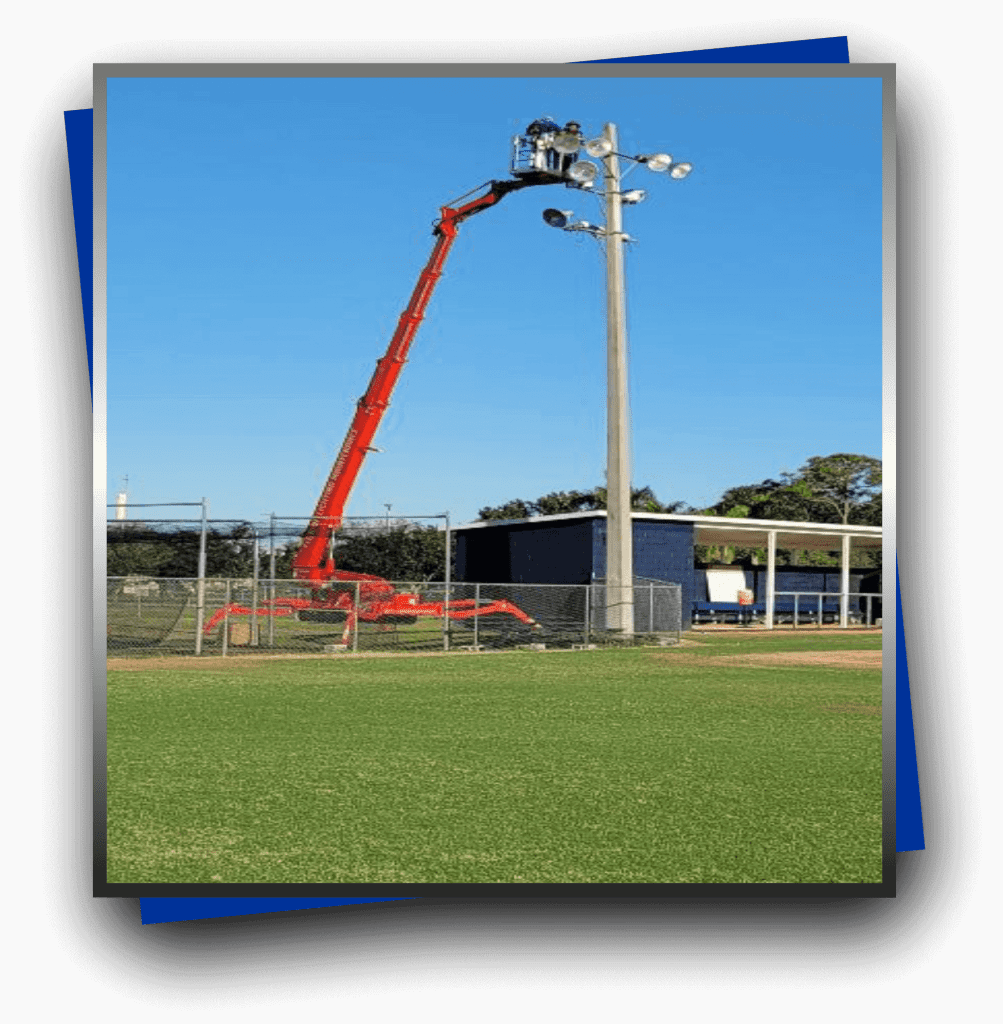 We have all types of Lift Equipment for protecting your Stadium Lighting in Alva FL We have all types of Lift Equipment for protecting your Stadium Lighting in Alva FL